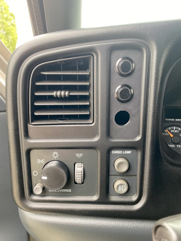 GM Headlight / HVAC Control Knobs & Switch Panel