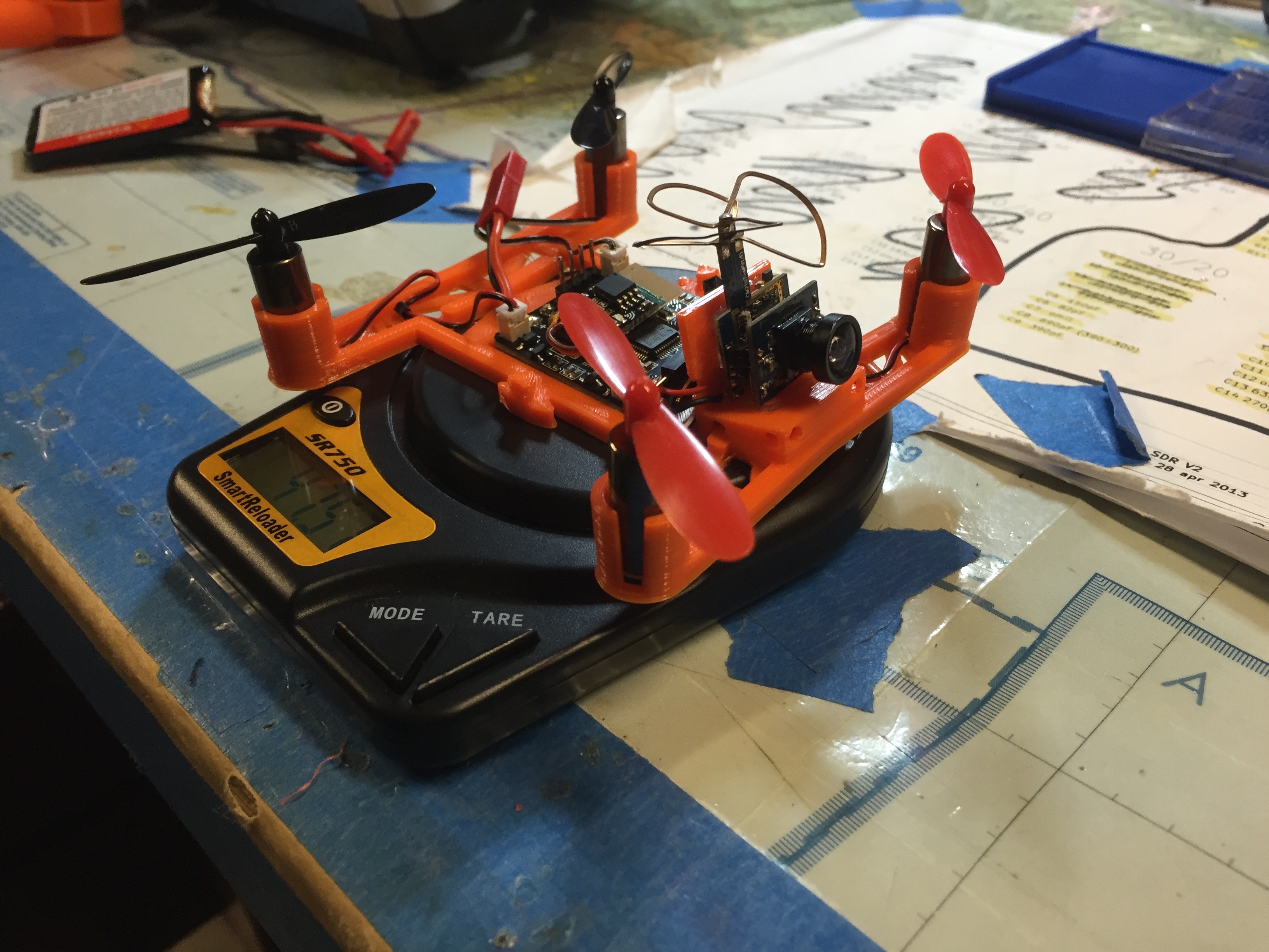 3DFly with Spektrum FPV Camera (from NanoQX FPV) Mount w/ 15-Degree Tilt