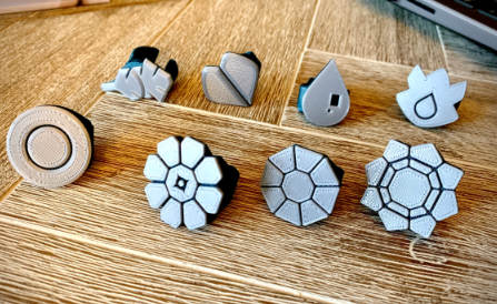 Pokemon 1st Gen Badge Rings
