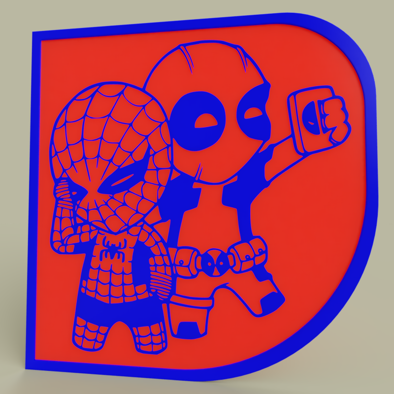 Marvel - Chibi Spiderman Deadpool