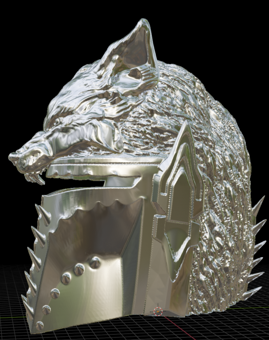 MANDALORIAN WOLF HELMET
