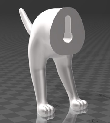 Hanger - Dog Butt - Leash Hook - Dog Leash Holder