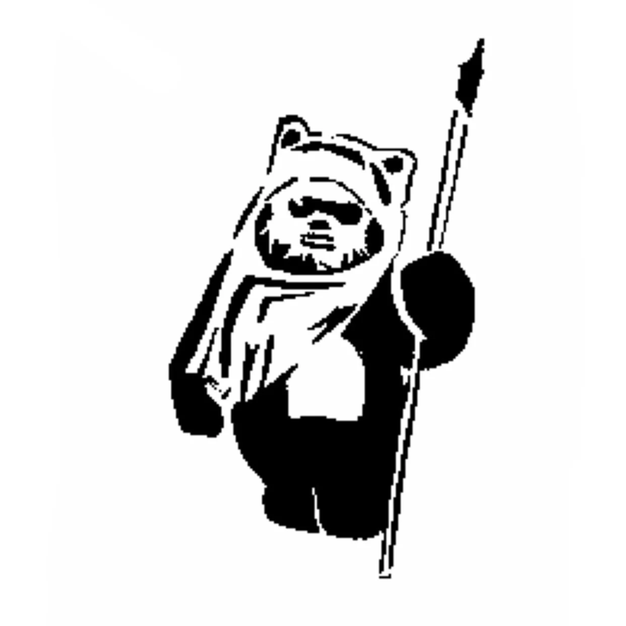 Ewok stencil