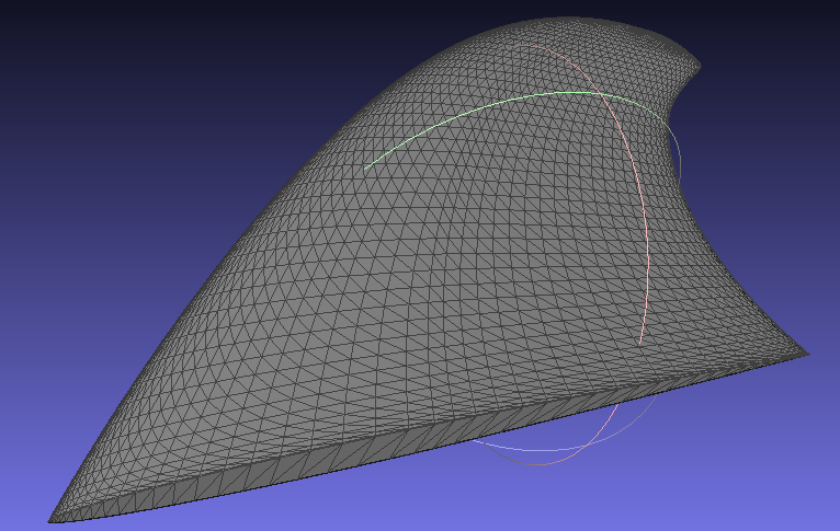 Thruster center fin 11.4cm
