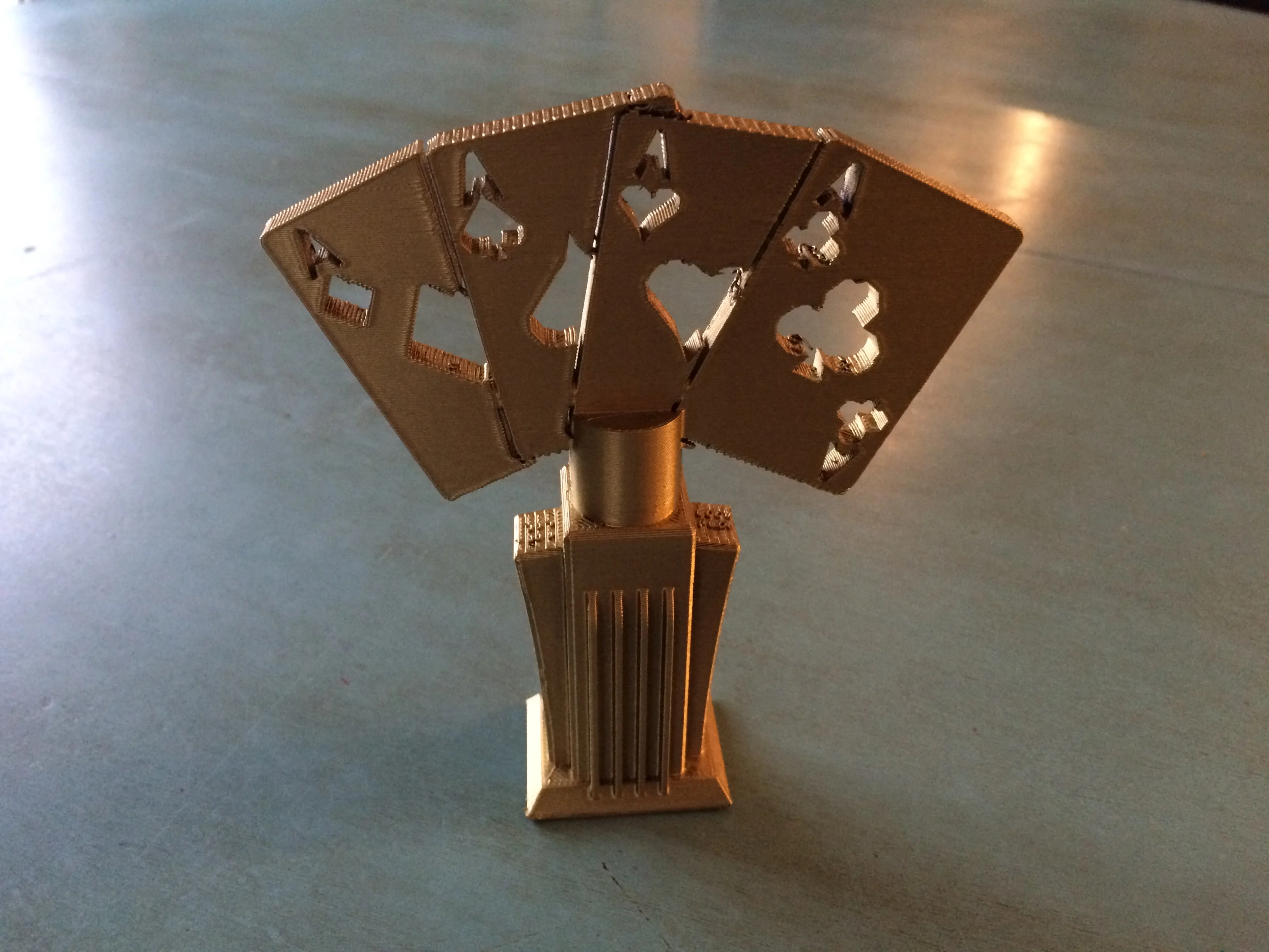 Card or Poker Trophy