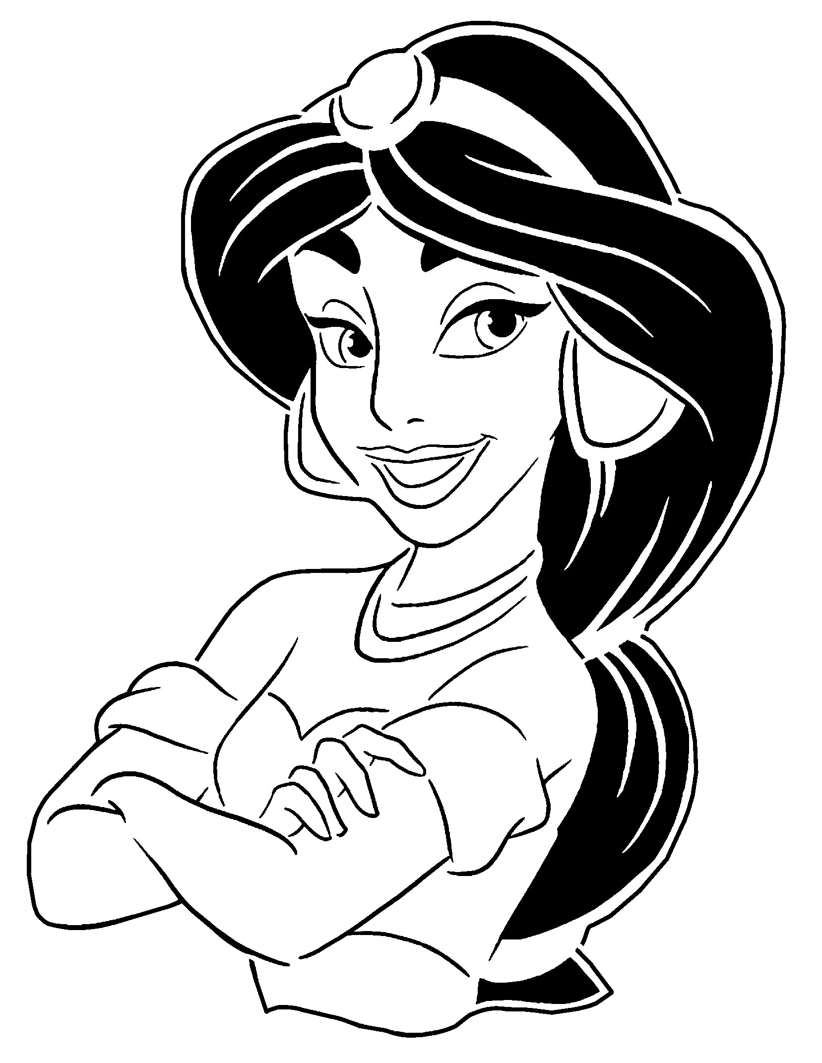 Princess Jasmine stencil 7 + 2D