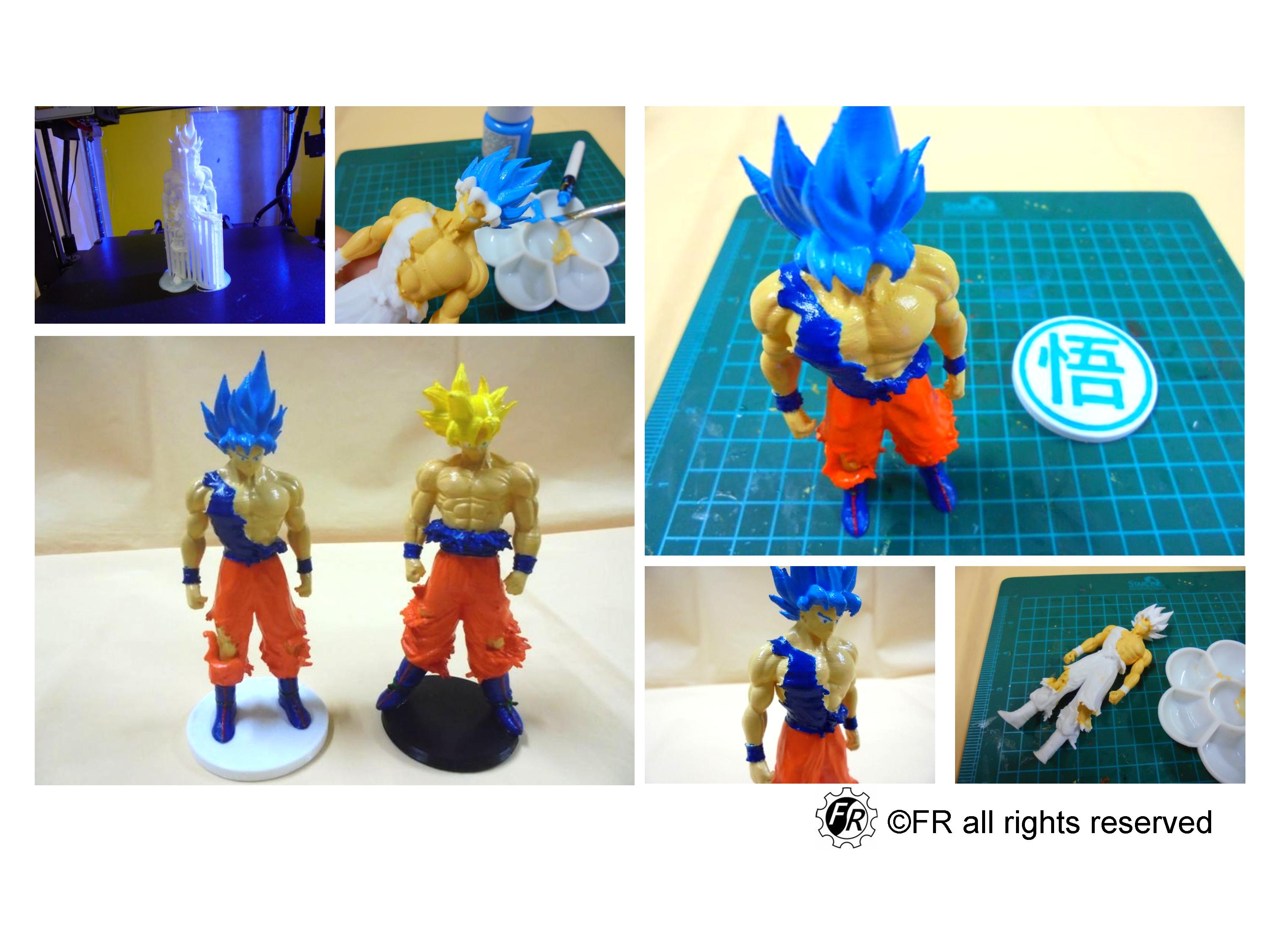 Dragon Ball-Goku Super Saiyan Son blue & Bottom