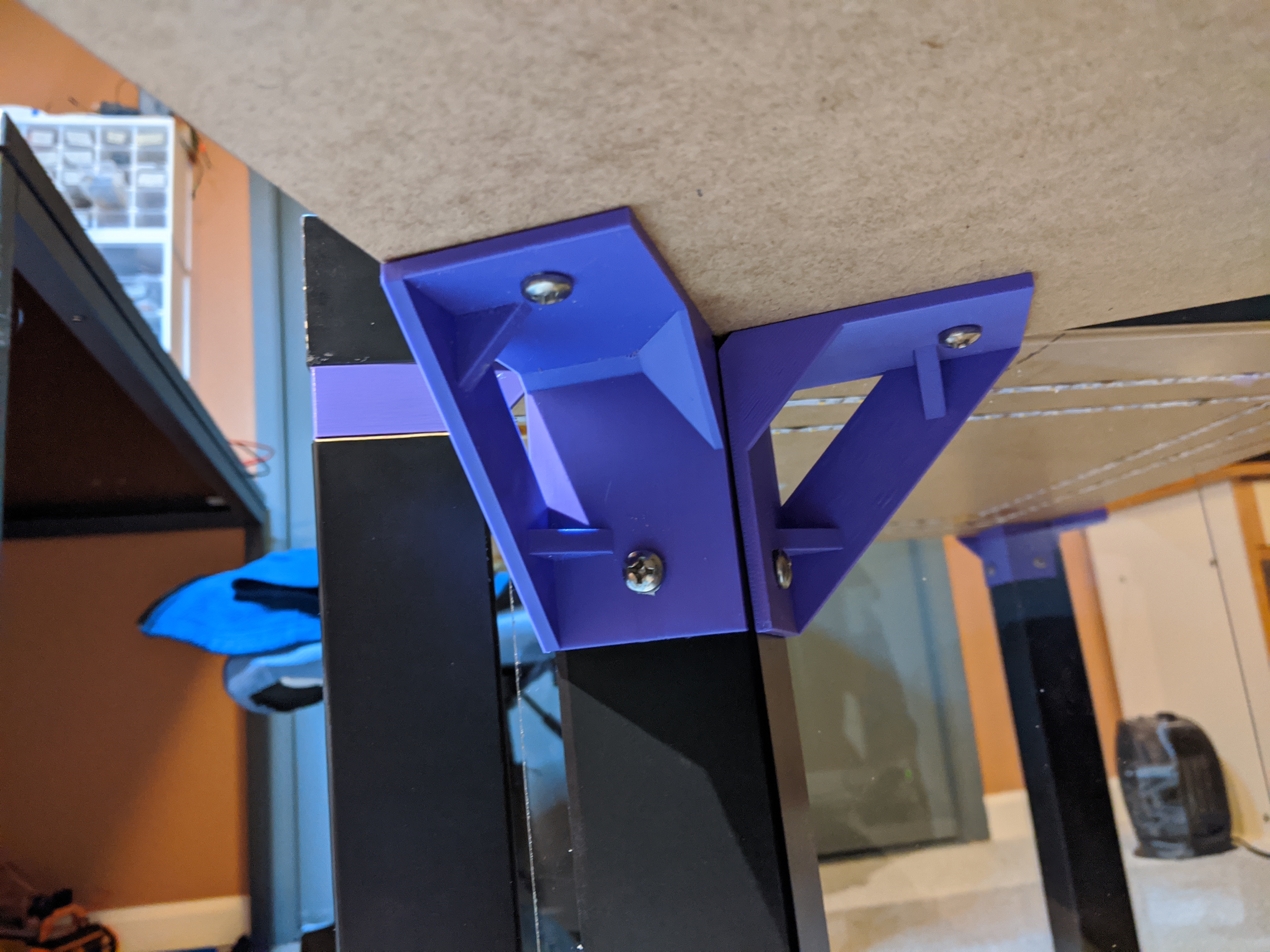 Prusa Enclosure Leg Braces - (2x #12 Screws)
