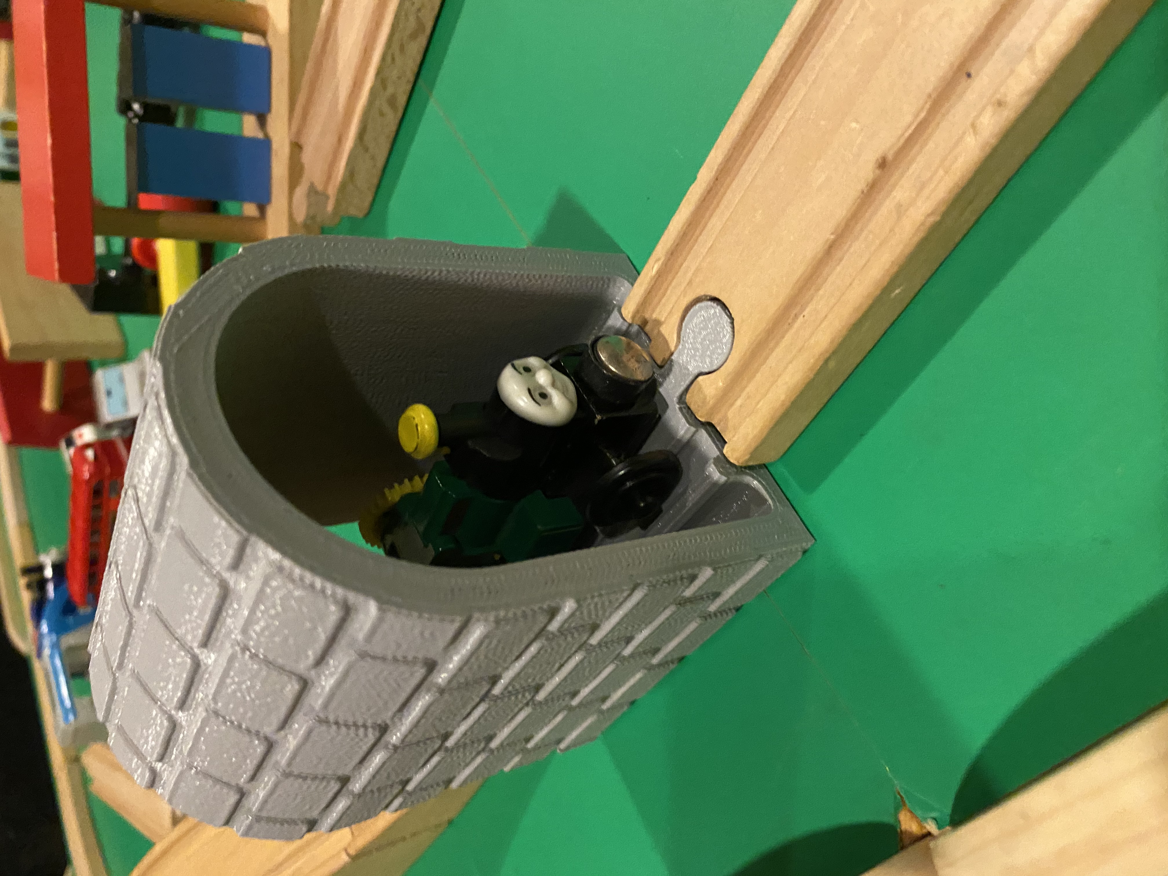 Brio compatible wooden train tunnel