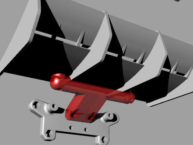 Open RC Truggy wing holder
