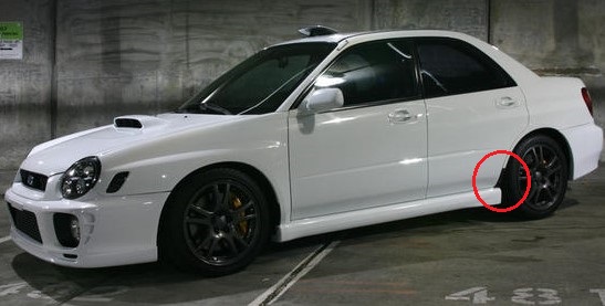 2G WRX Lower Rear Trim