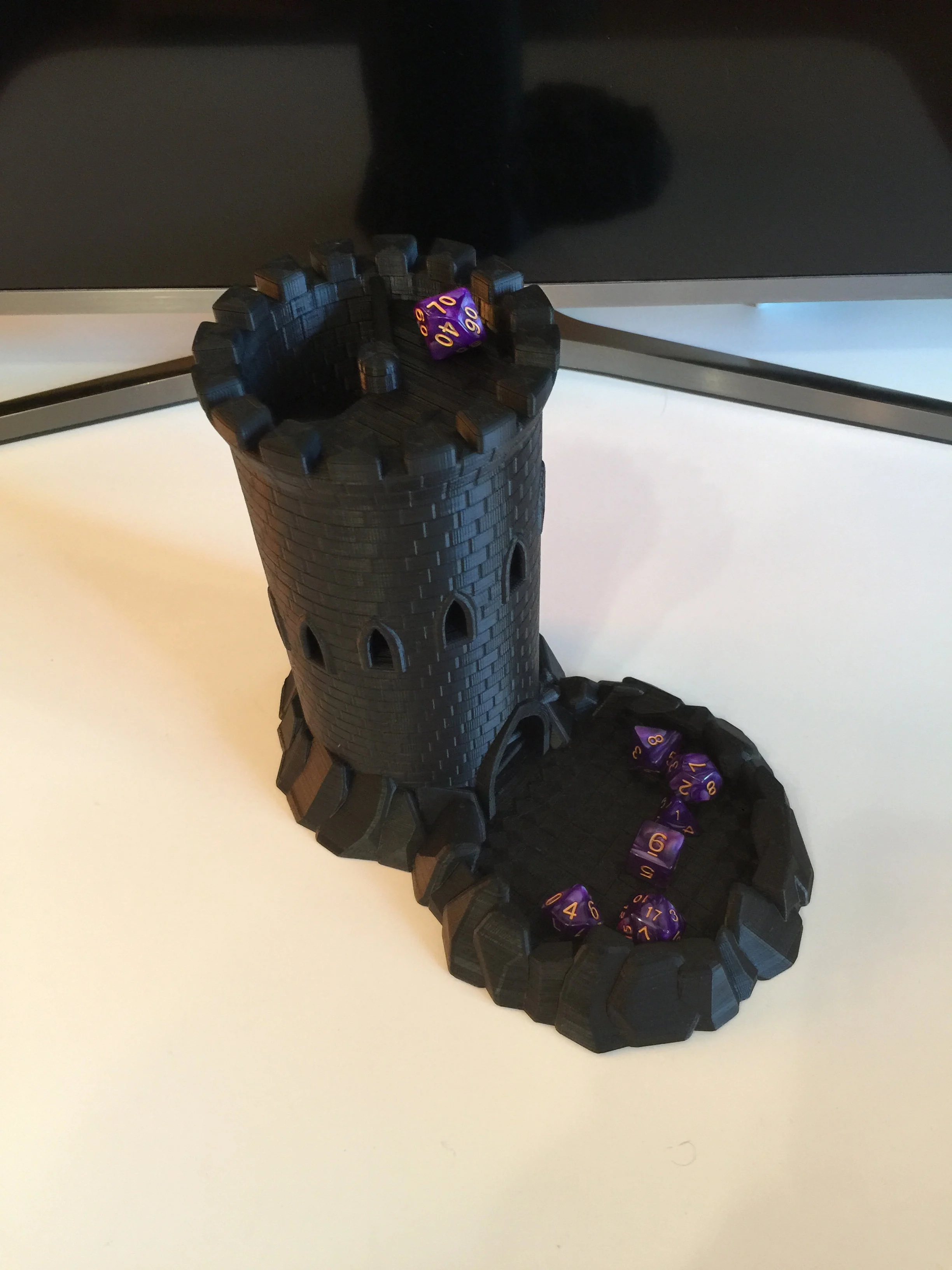 Dice Tower, single piece, no supports required