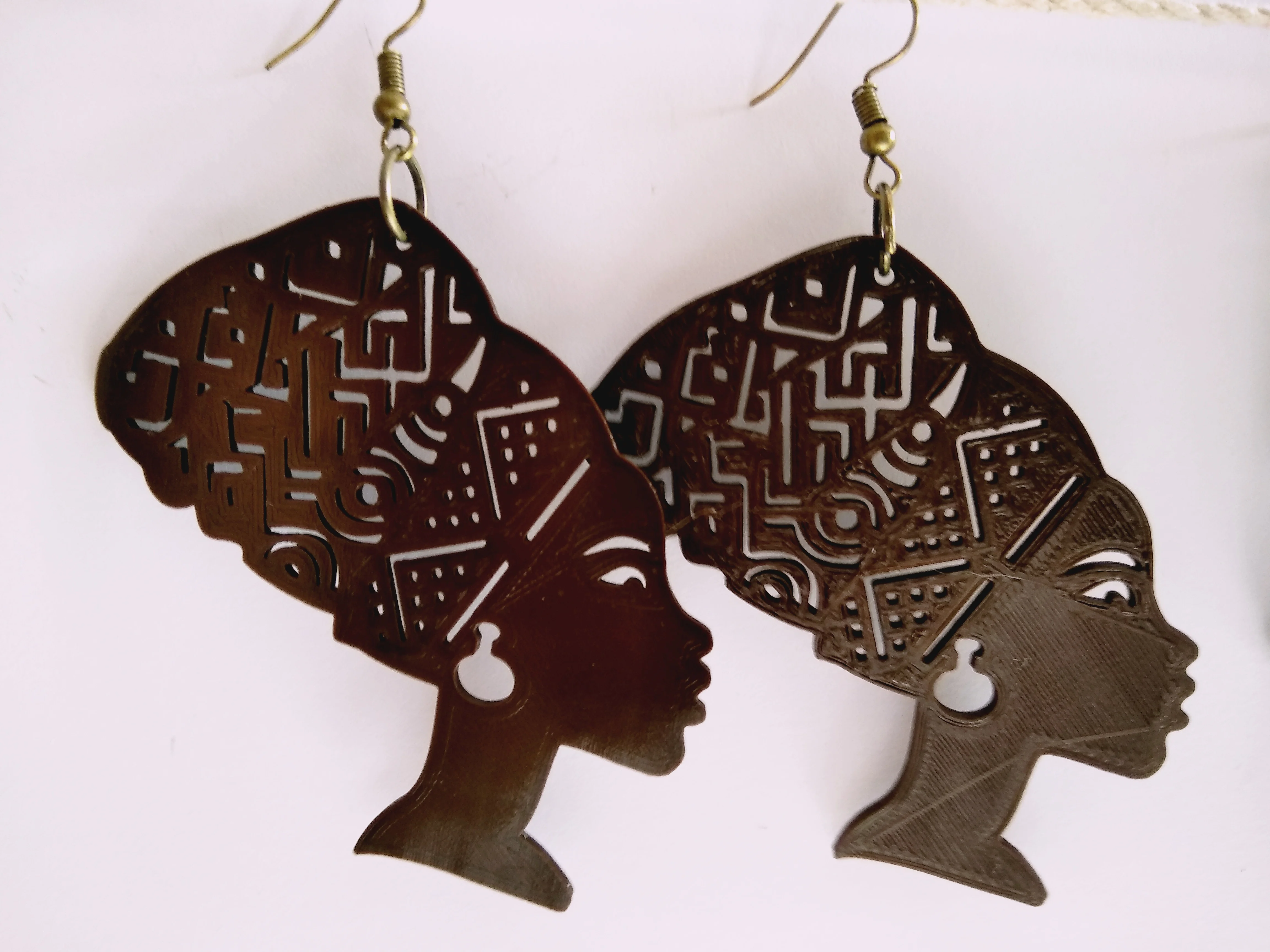 Earrings Queen Titi / Boucles d'oreilles Queen Titi
