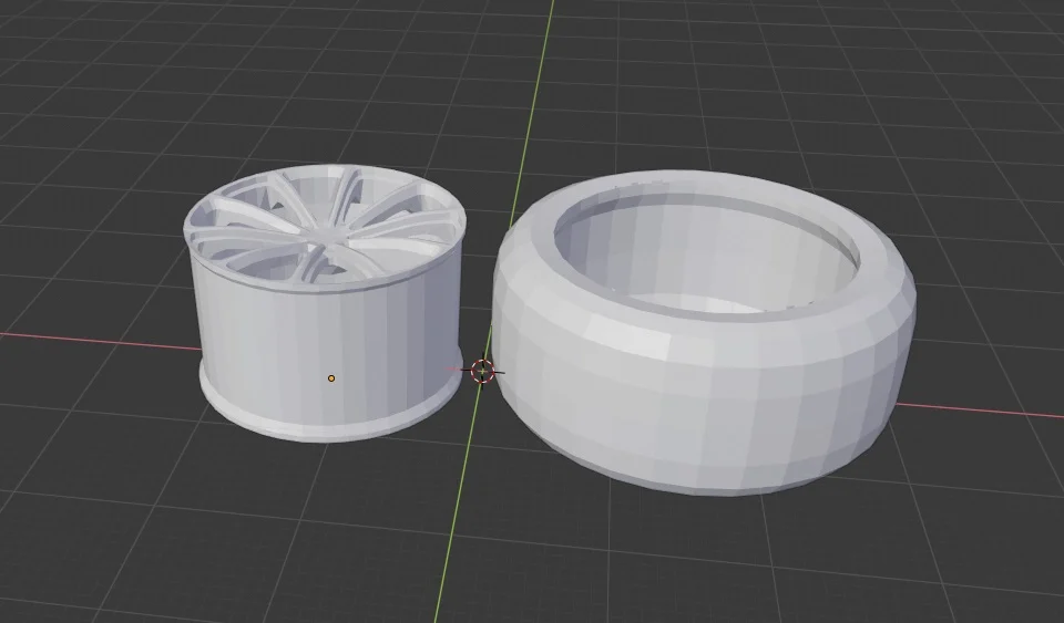 Rocket League Dieci Rims with separate tires!