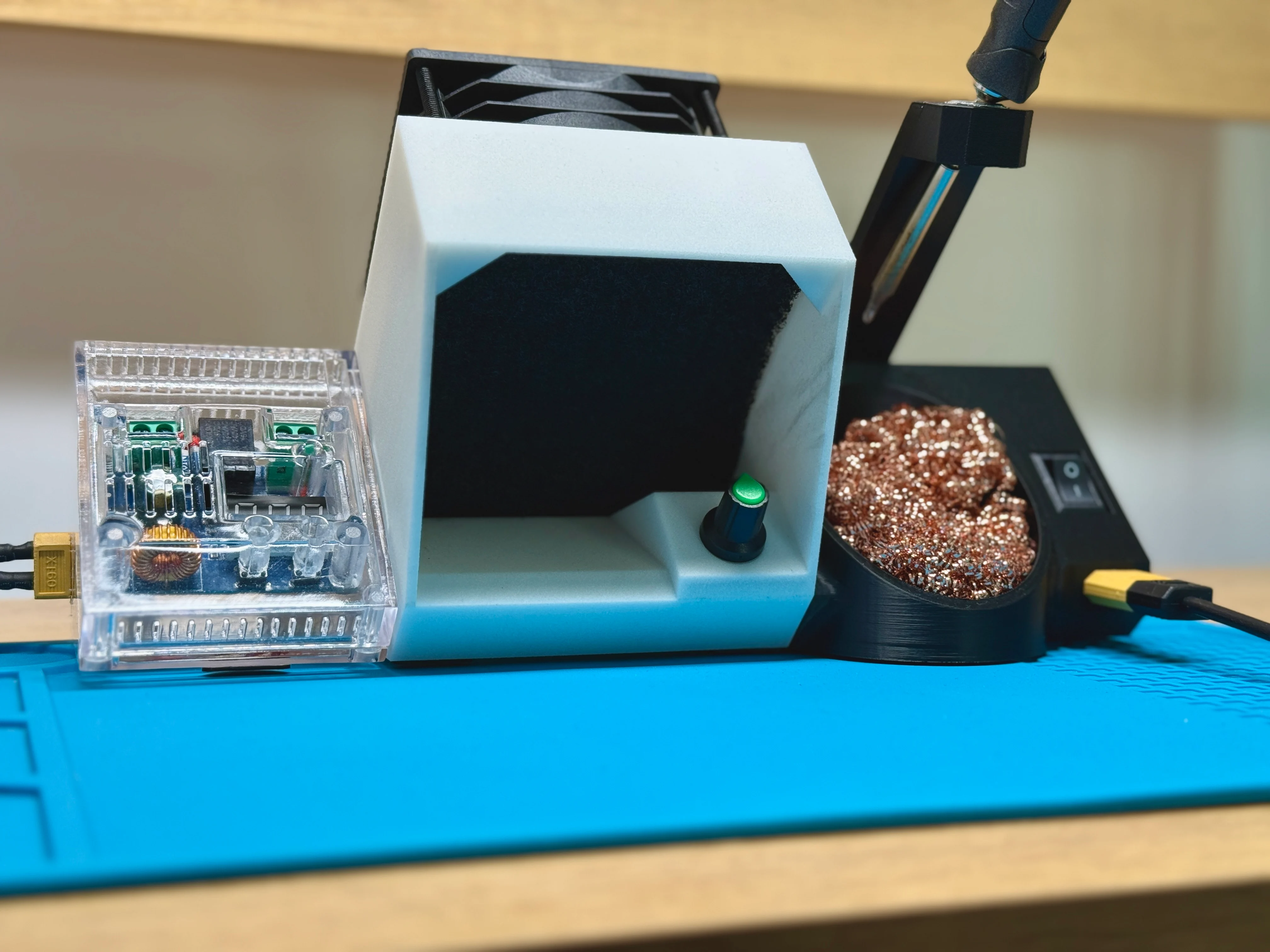 Tiny e-Lab Remix w/ HEPA Fume Extractor + XH-M609