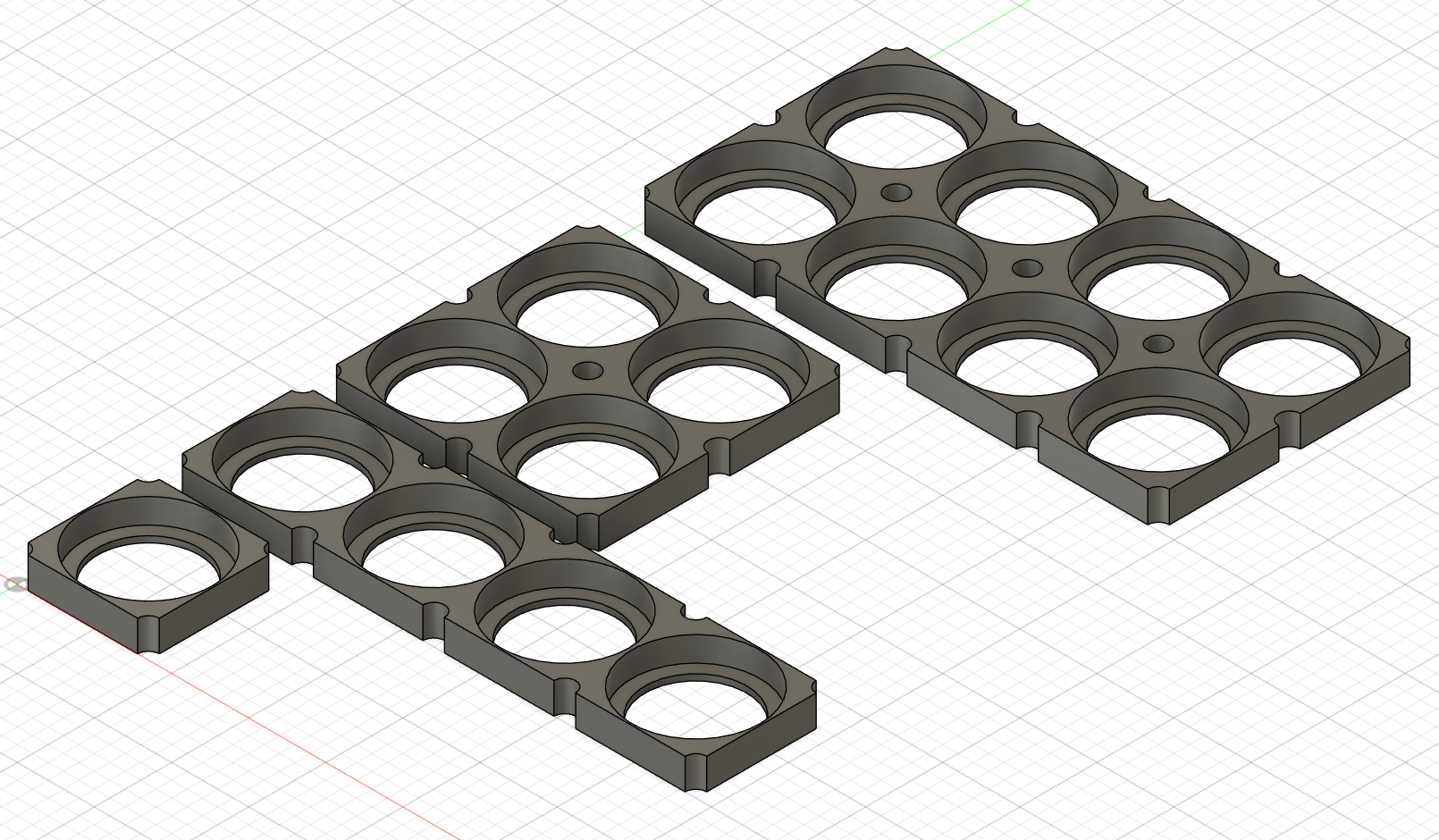40135 40138 40159 LiFePo4 battery holder 1x4, 2x2, 2x4, 3x5