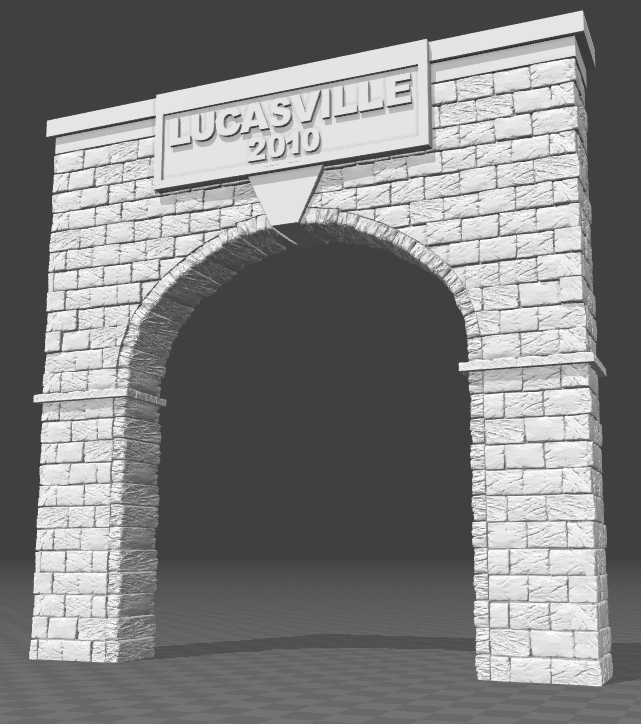 Single Track Stone Tunnel Portal for O Scale Model Trains