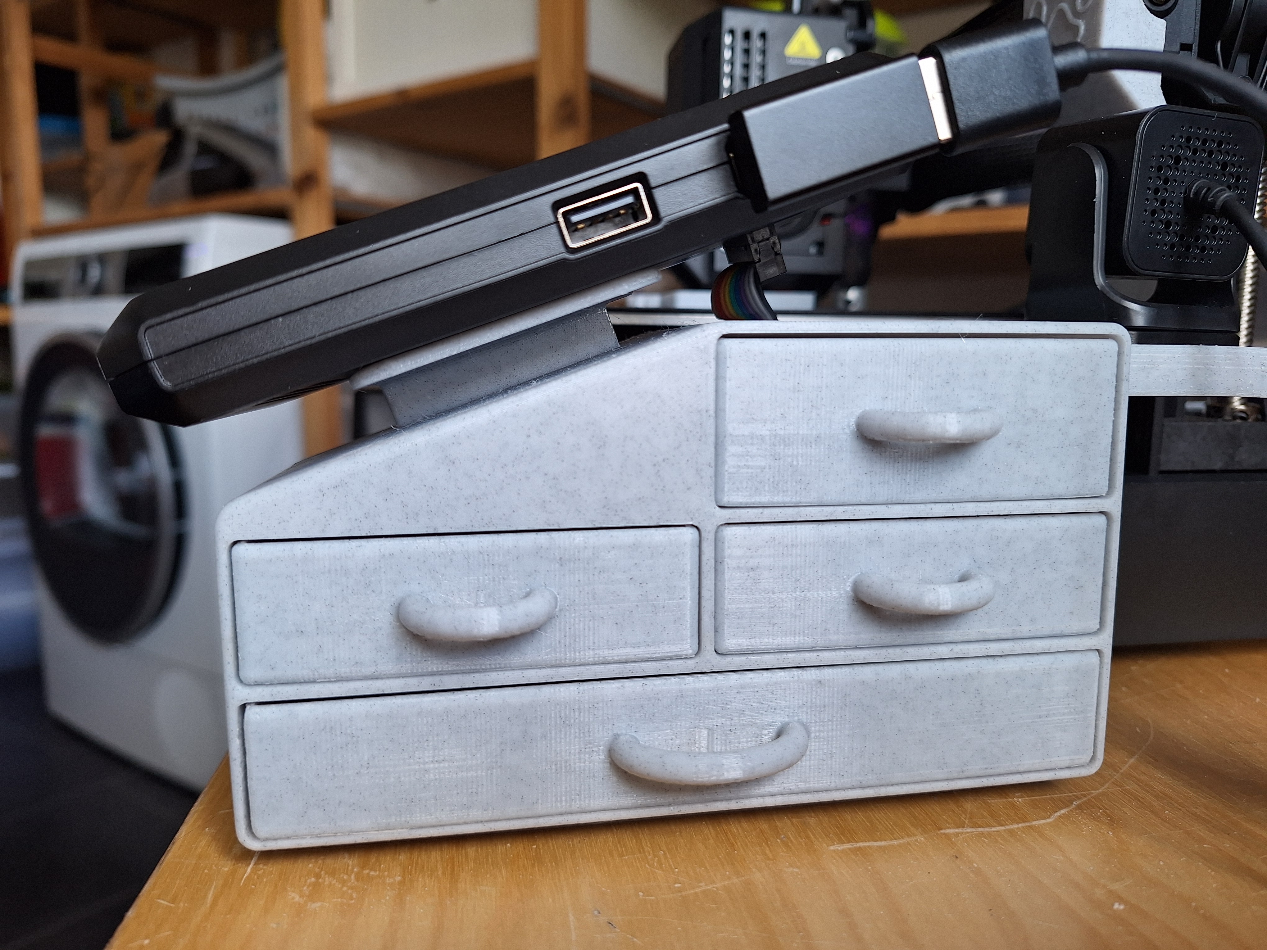 Drawer box for Ender 3 V3 KE with display mount