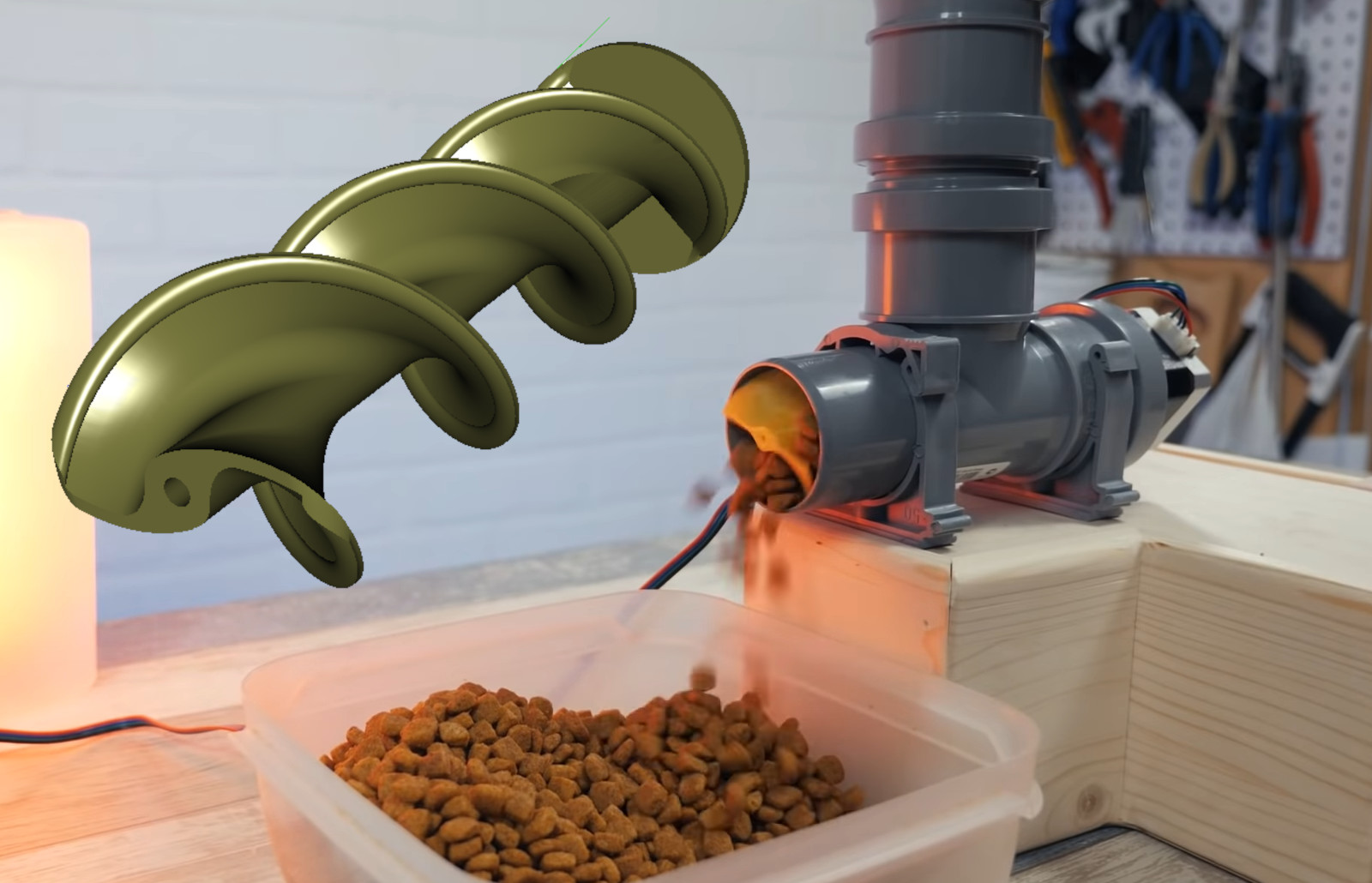Gyver's cat feeder II  screw