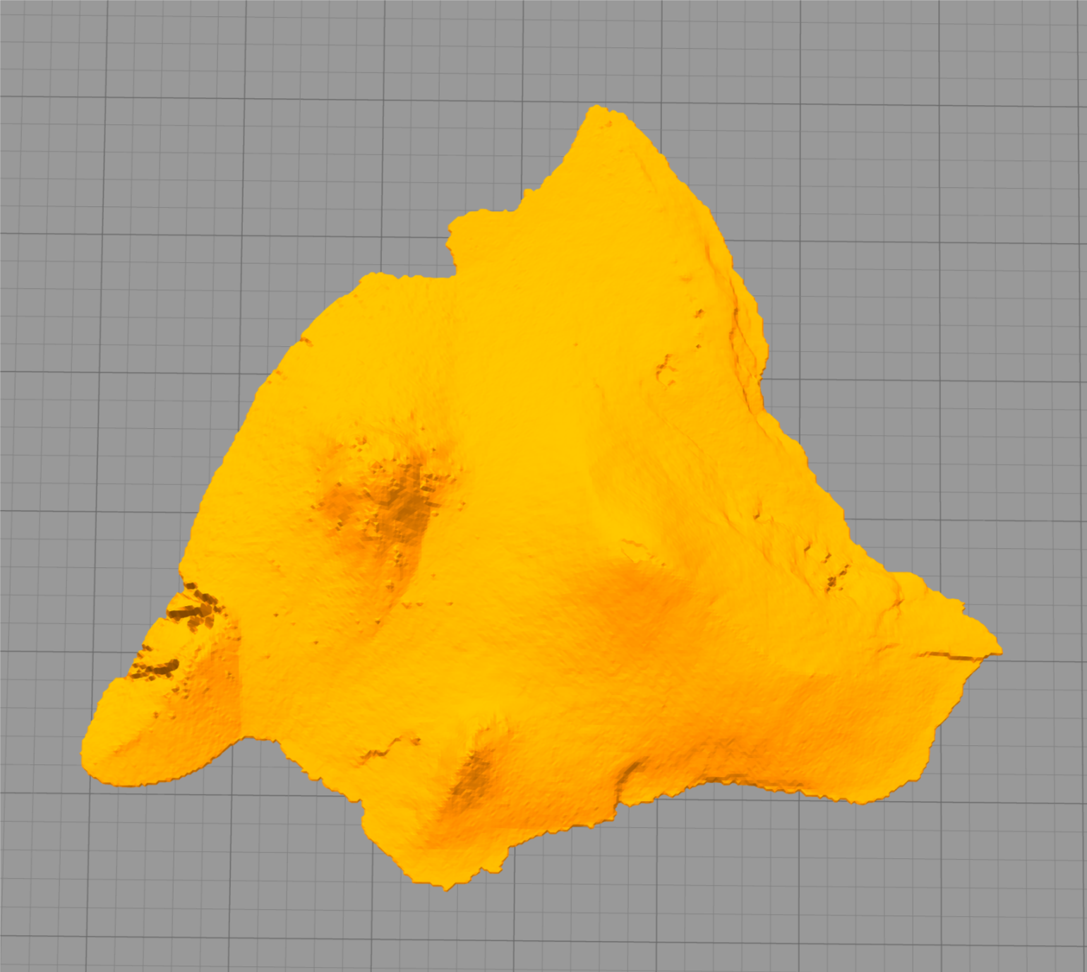 Hawaii Island Topographical Map