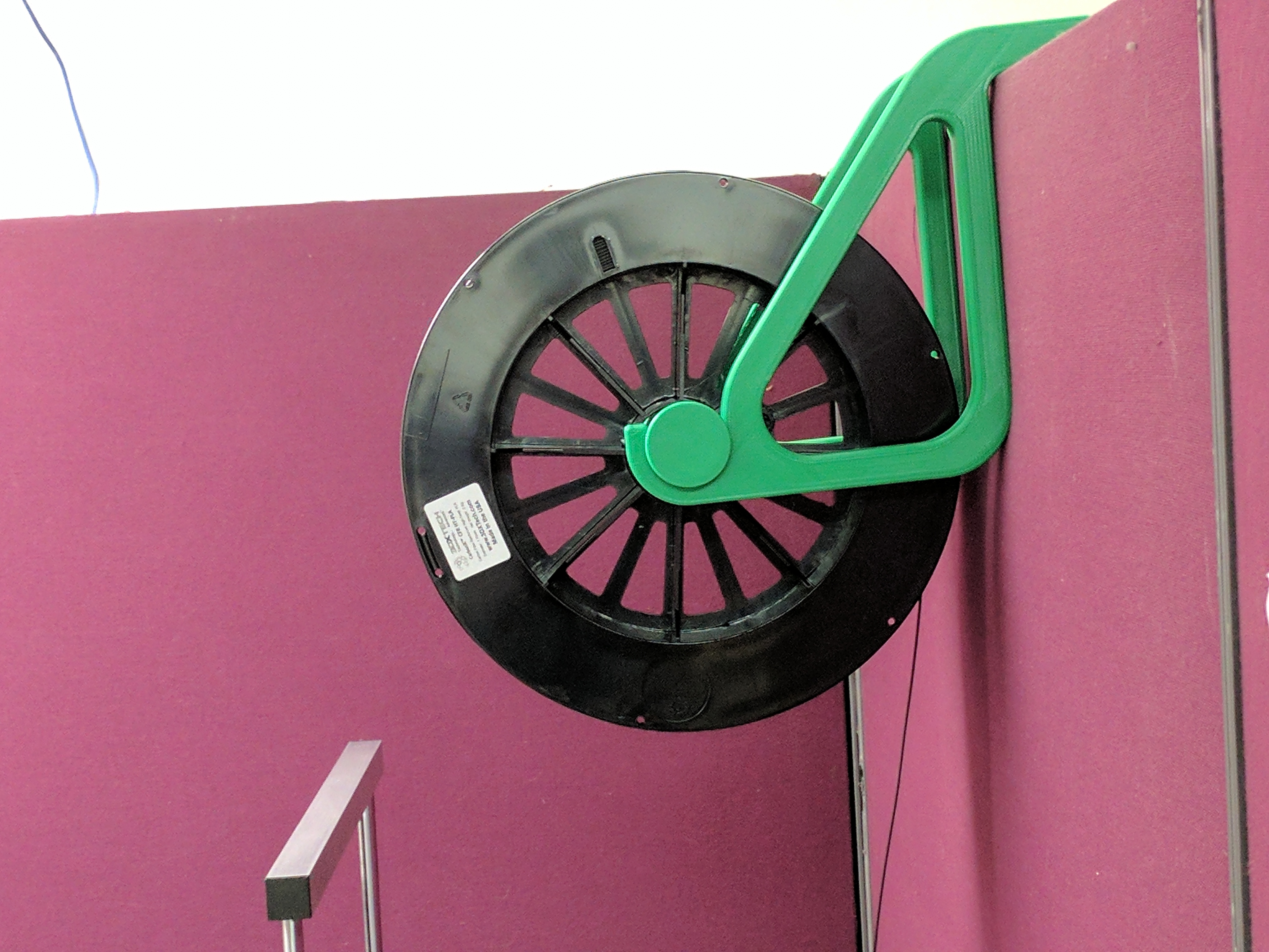 Large Spool Hanger for Office Cubicle