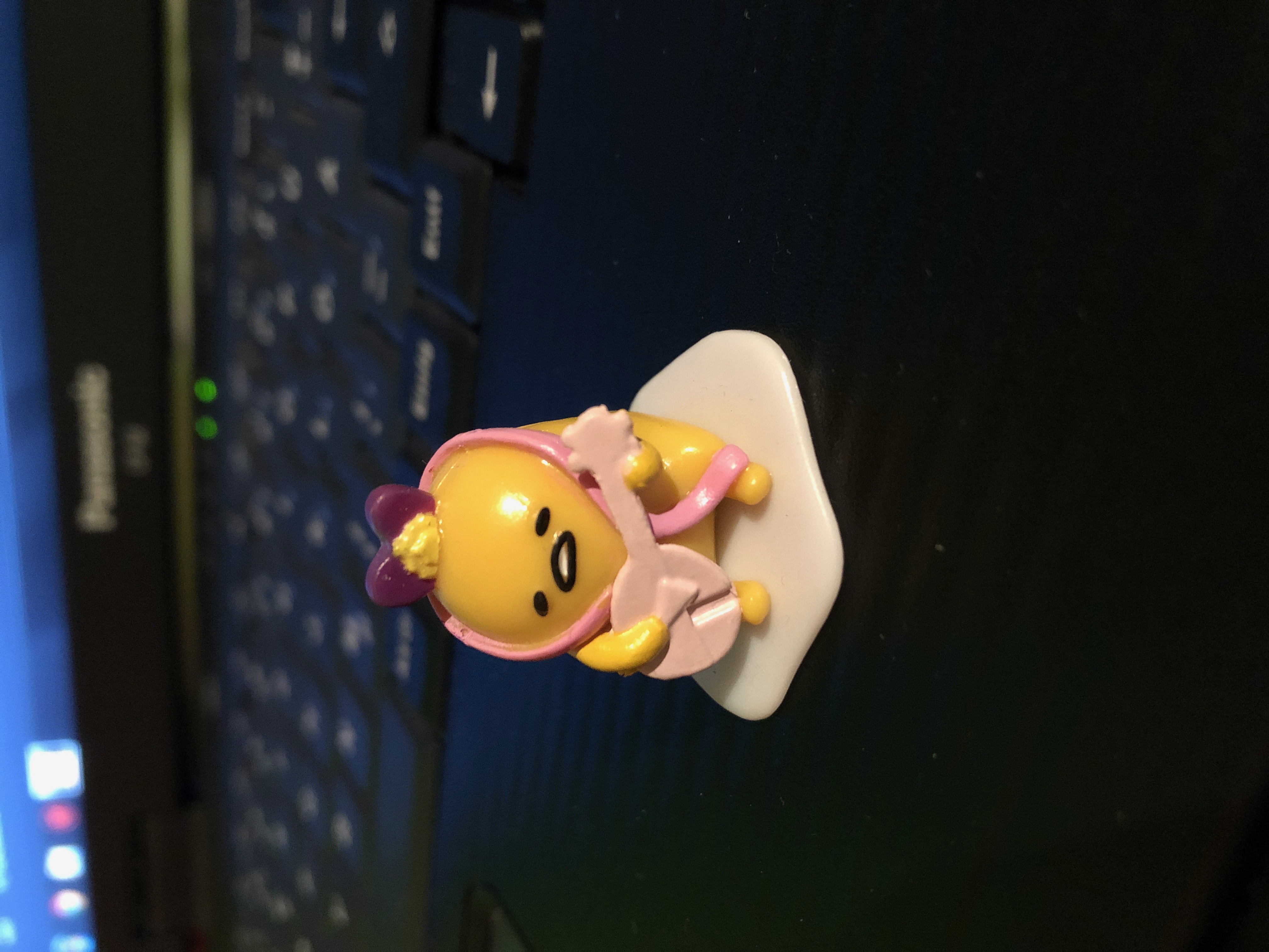 Gudetama playing the mandolin