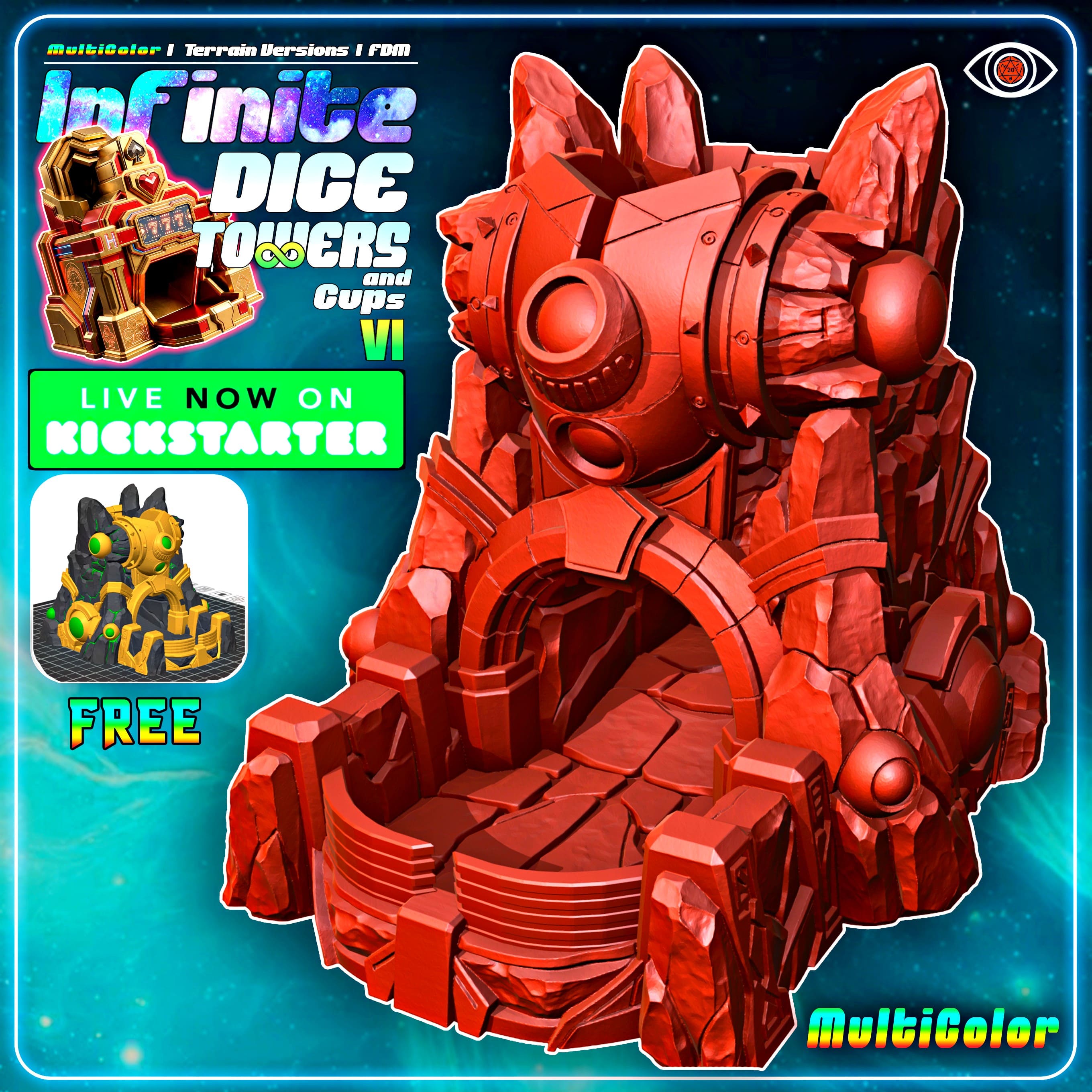 FREE - Pulse of Ether - MultiColor - Infinite Dice Towers VI