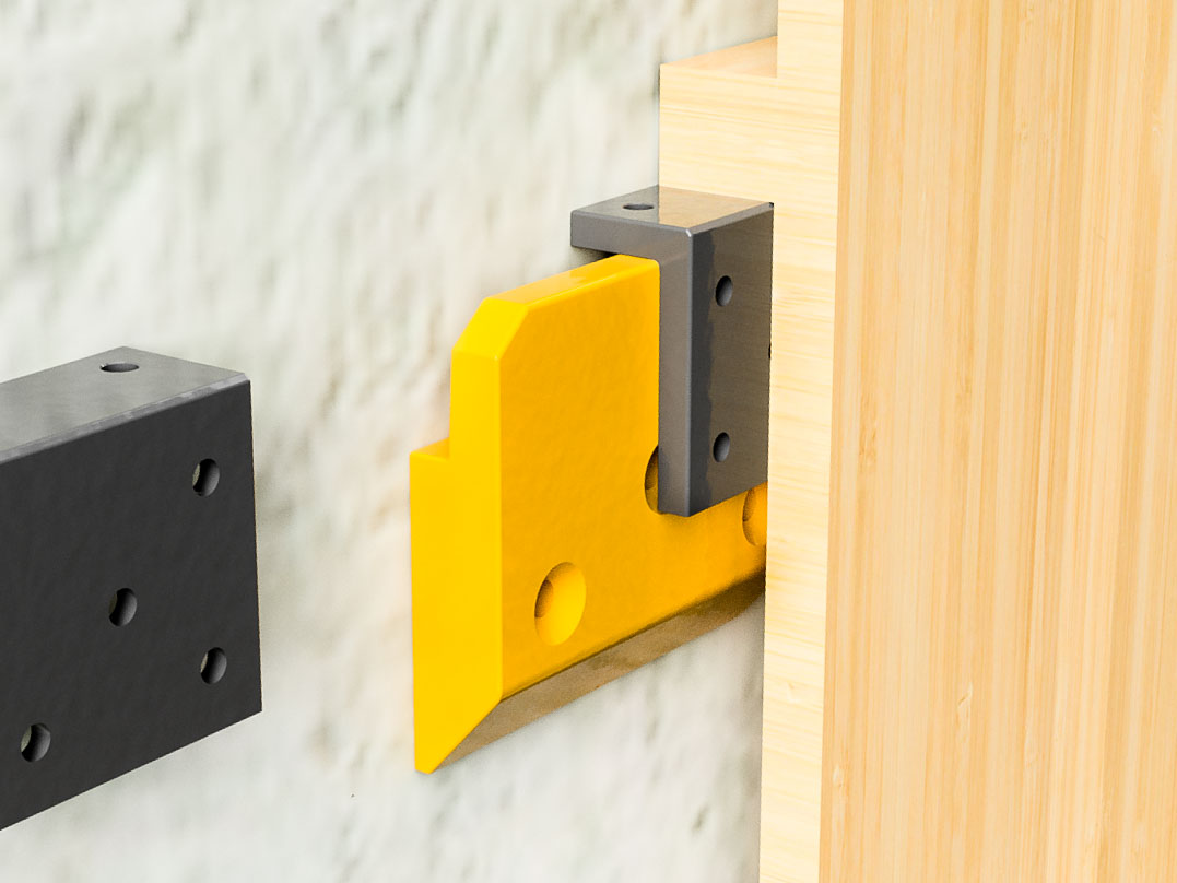 Extra strong wall mounting