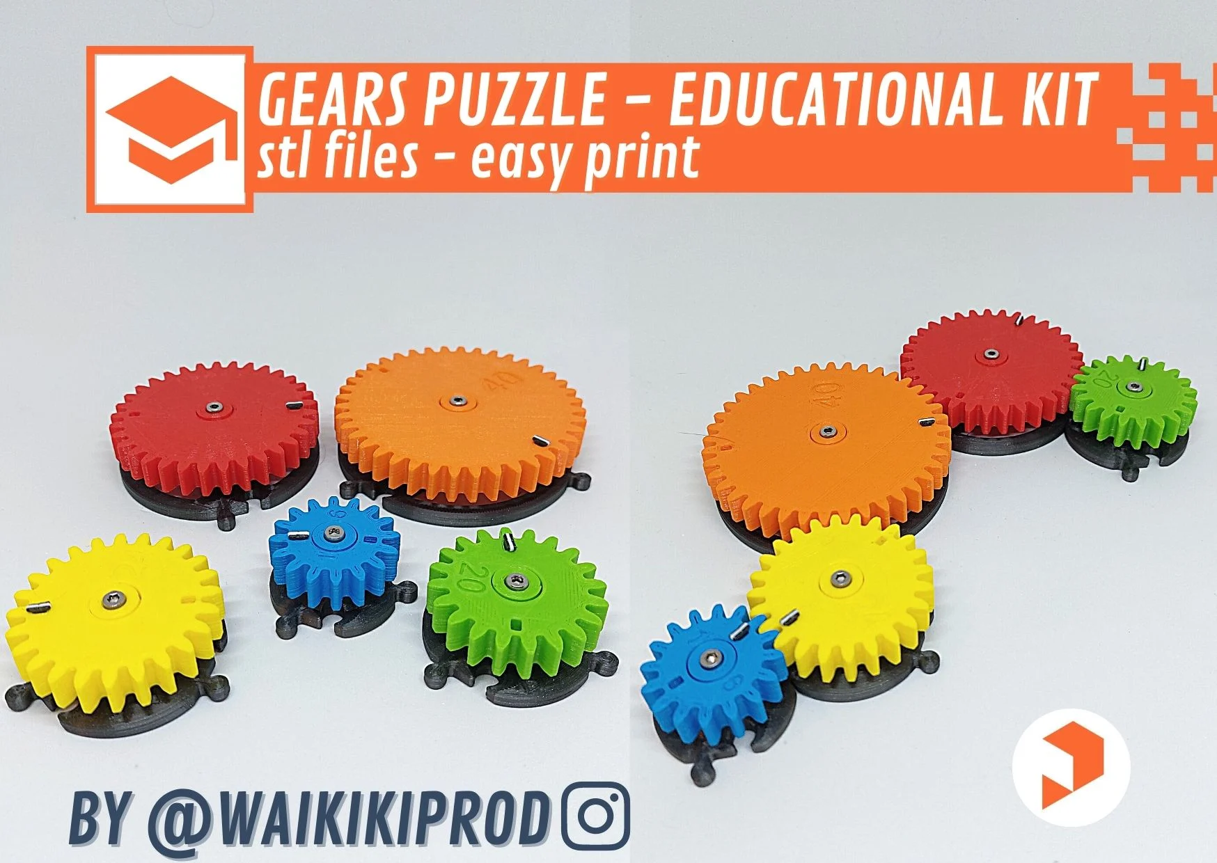 Gears Puzzle - Educational Kit