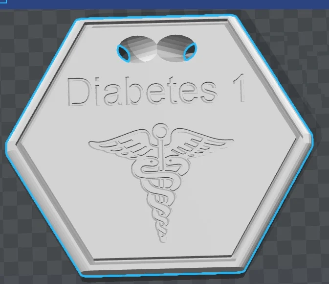 Diabetes 1 Pendent