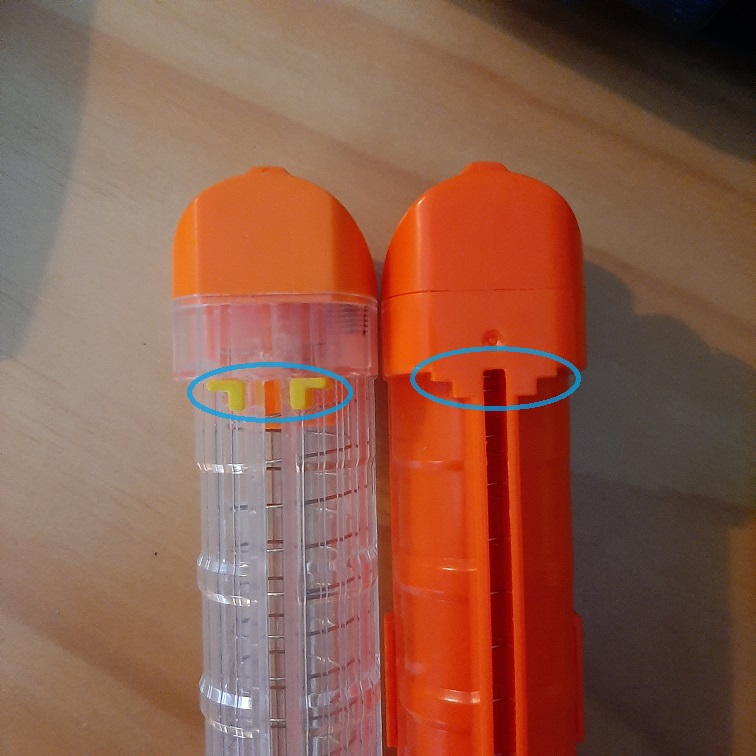 Nerf Pathfinder Magazine Shim and Iron Sight Post