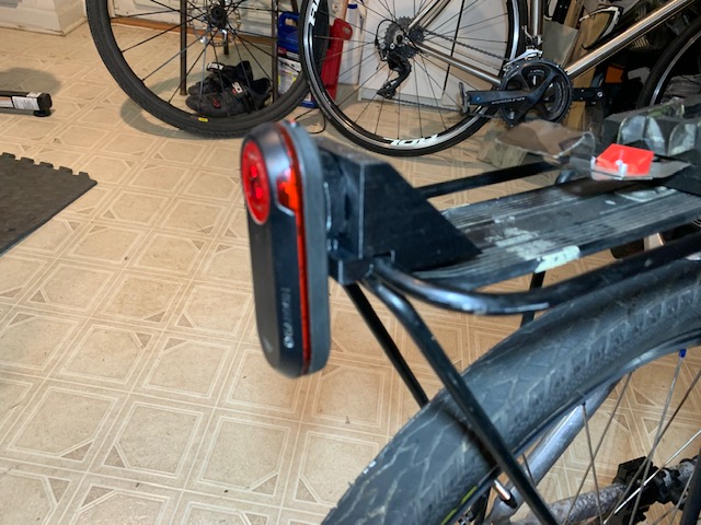 Rear rack mount for Garmin Varia radar light
