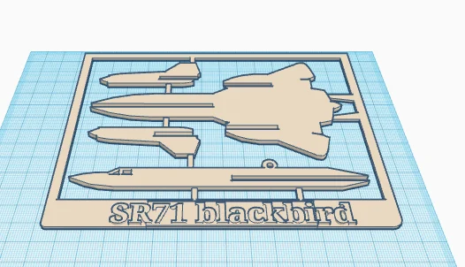 SR71  blackbird (kit card)