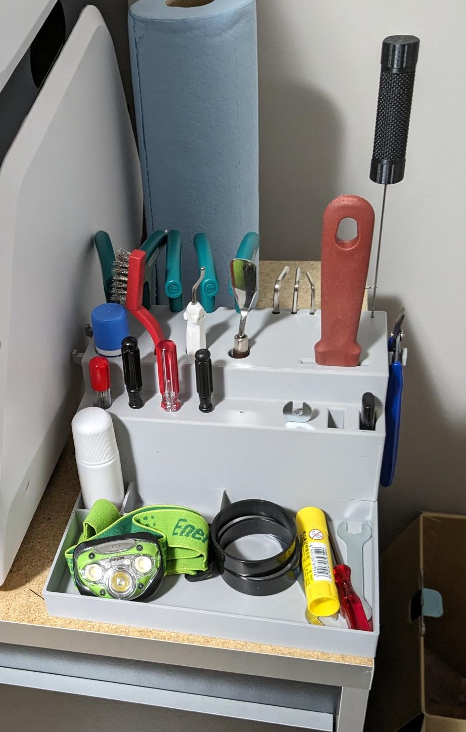 Tool and Accessory Organizer for 3D Printing Workspace (no support)
