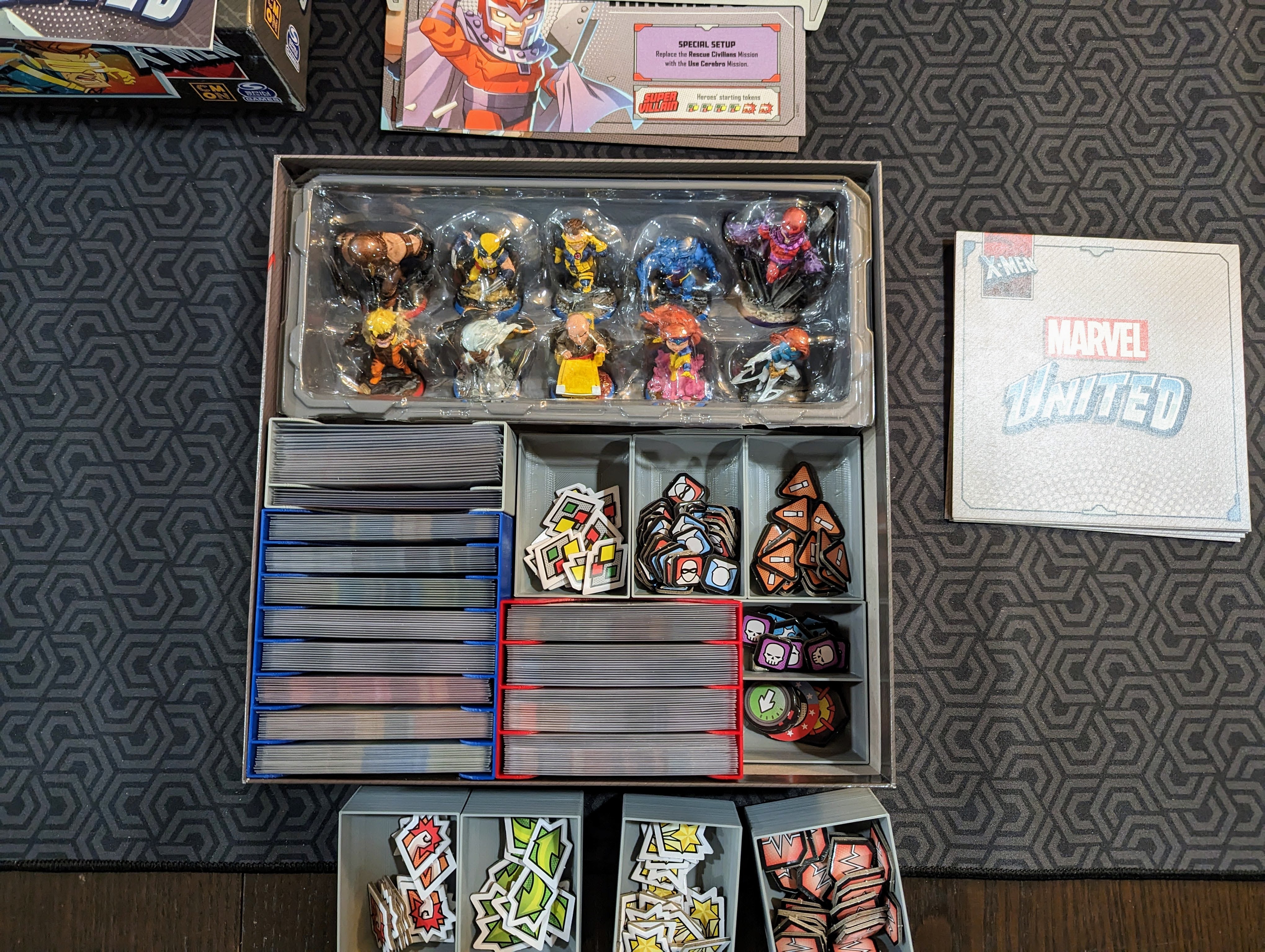 Marvel United: X-Men Retail Base Game Insert