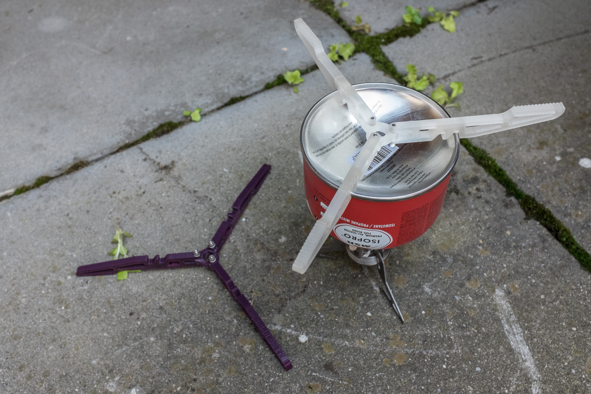Backpacking stove stand