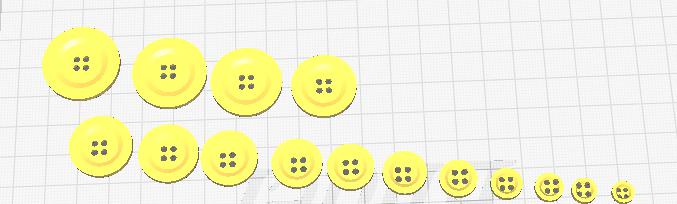 cloth buttons different sizes