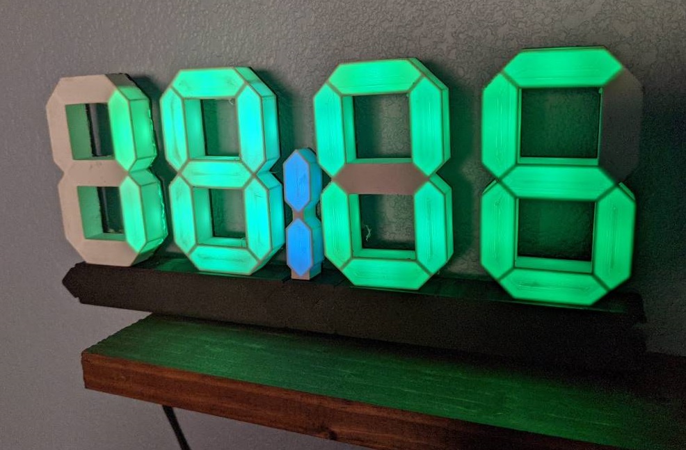 LED clock 7 segments