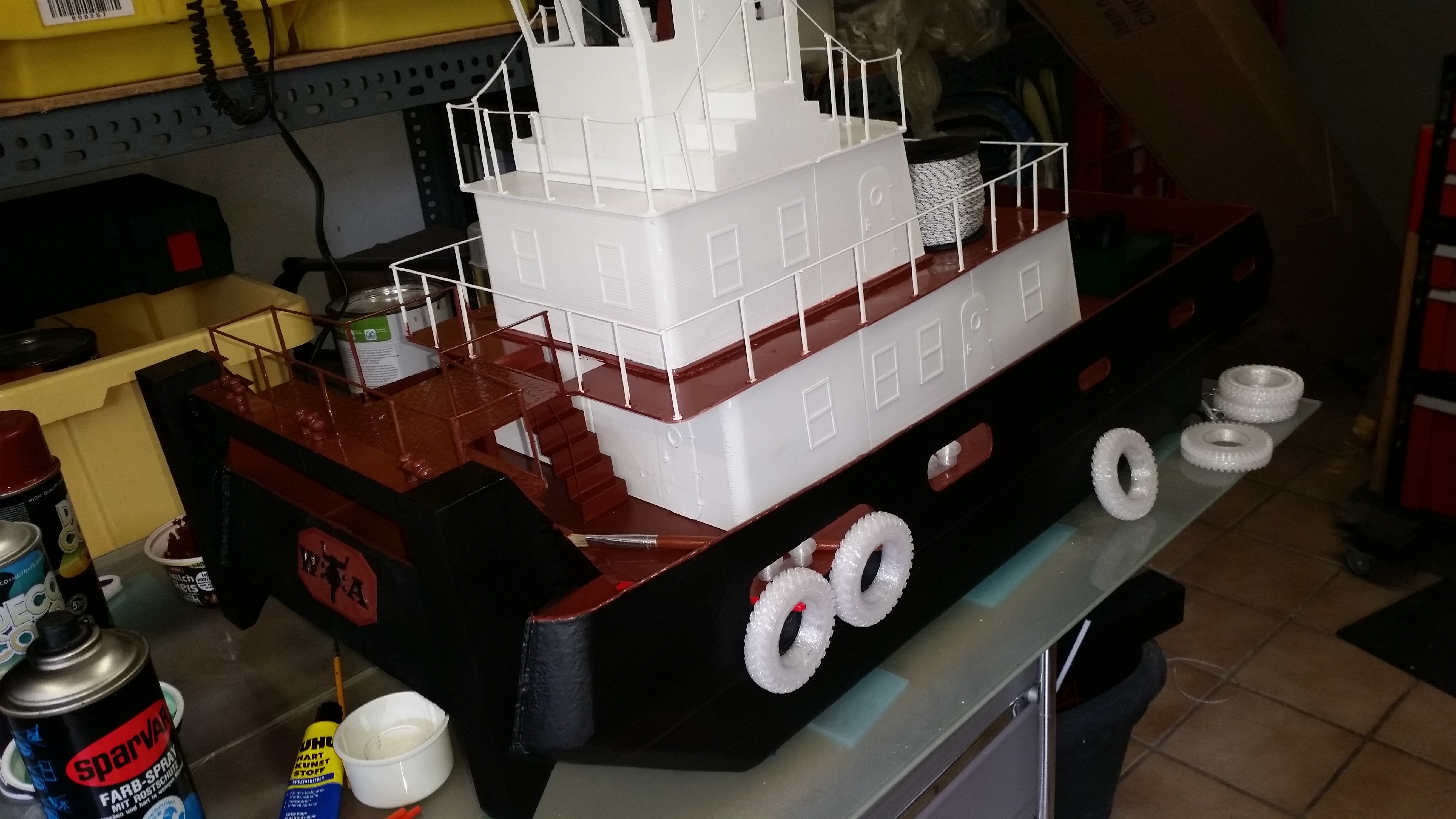34" RC WOA Springer Tug Schubschiff