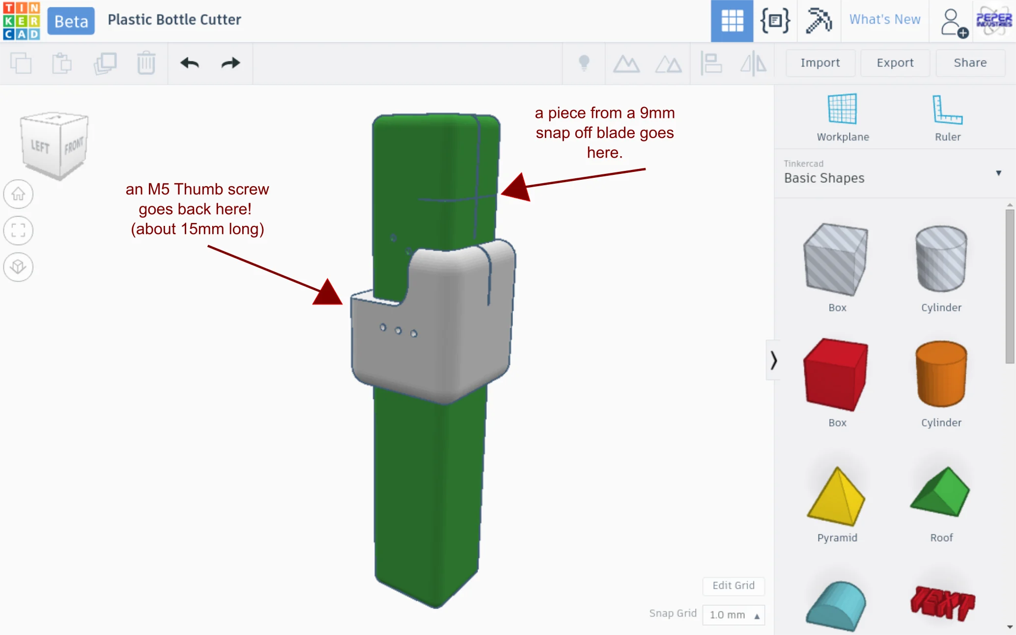 Plastic Bottle Cutter