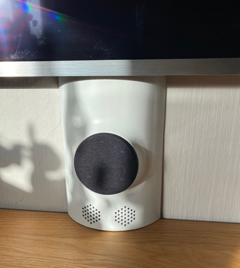 Cable channel for Rhasspy Dot