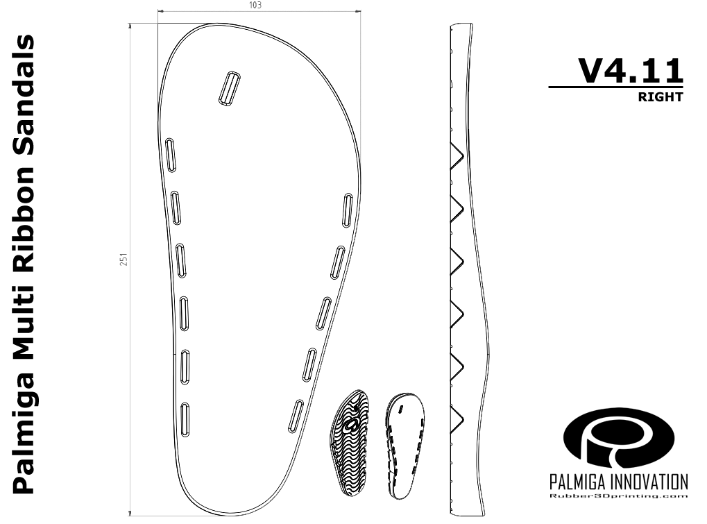 Palmiga Multi Ribbon Sandals V4.11