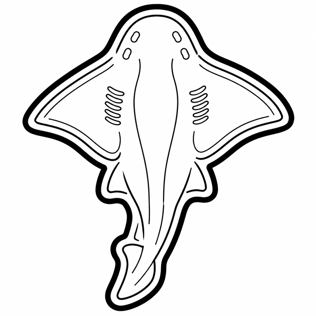 Angel Shark Cookie Cutter