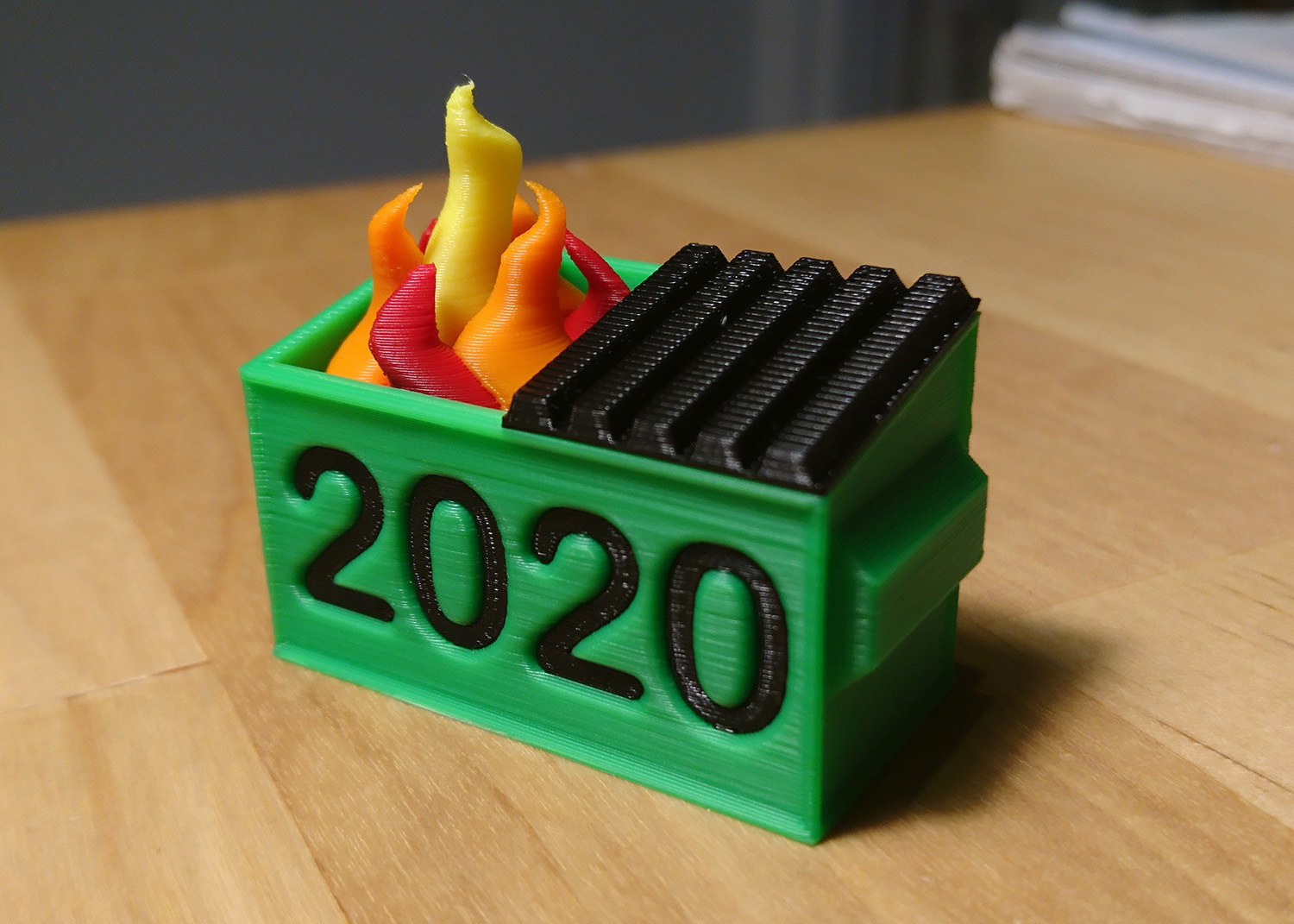 2020 Multi-Colour Dumpster Fire