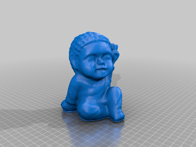 Smiling Buddha Child Figure