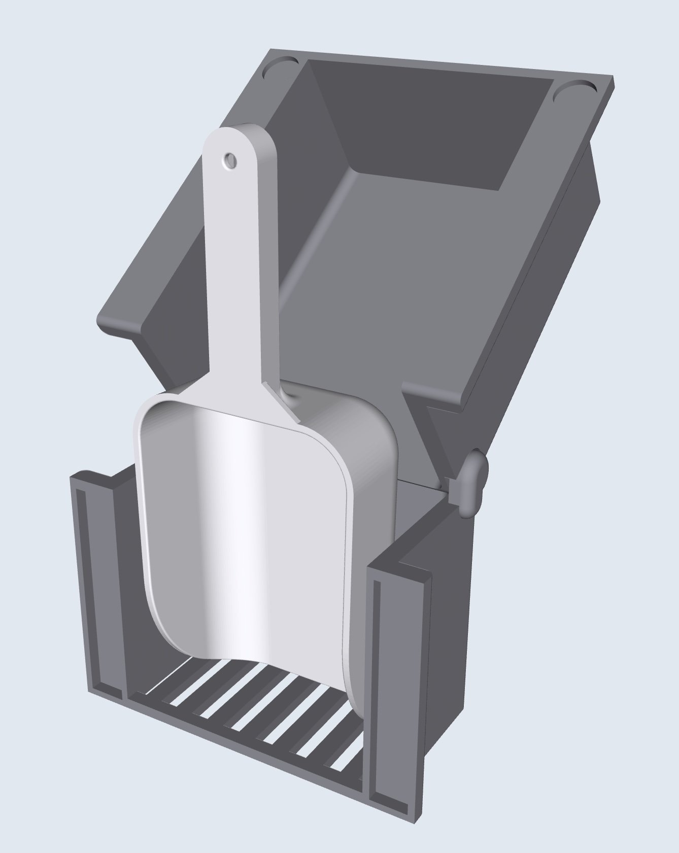 Ice Scoop Holder w/ Lid  For Counter Top Ice Maker