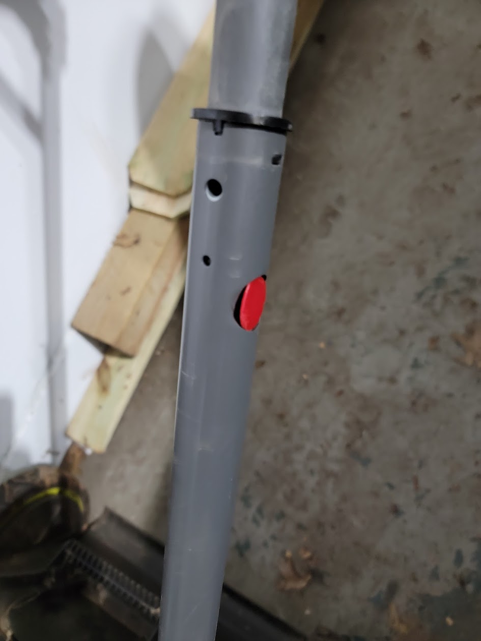 Ryobi Mower extension holder