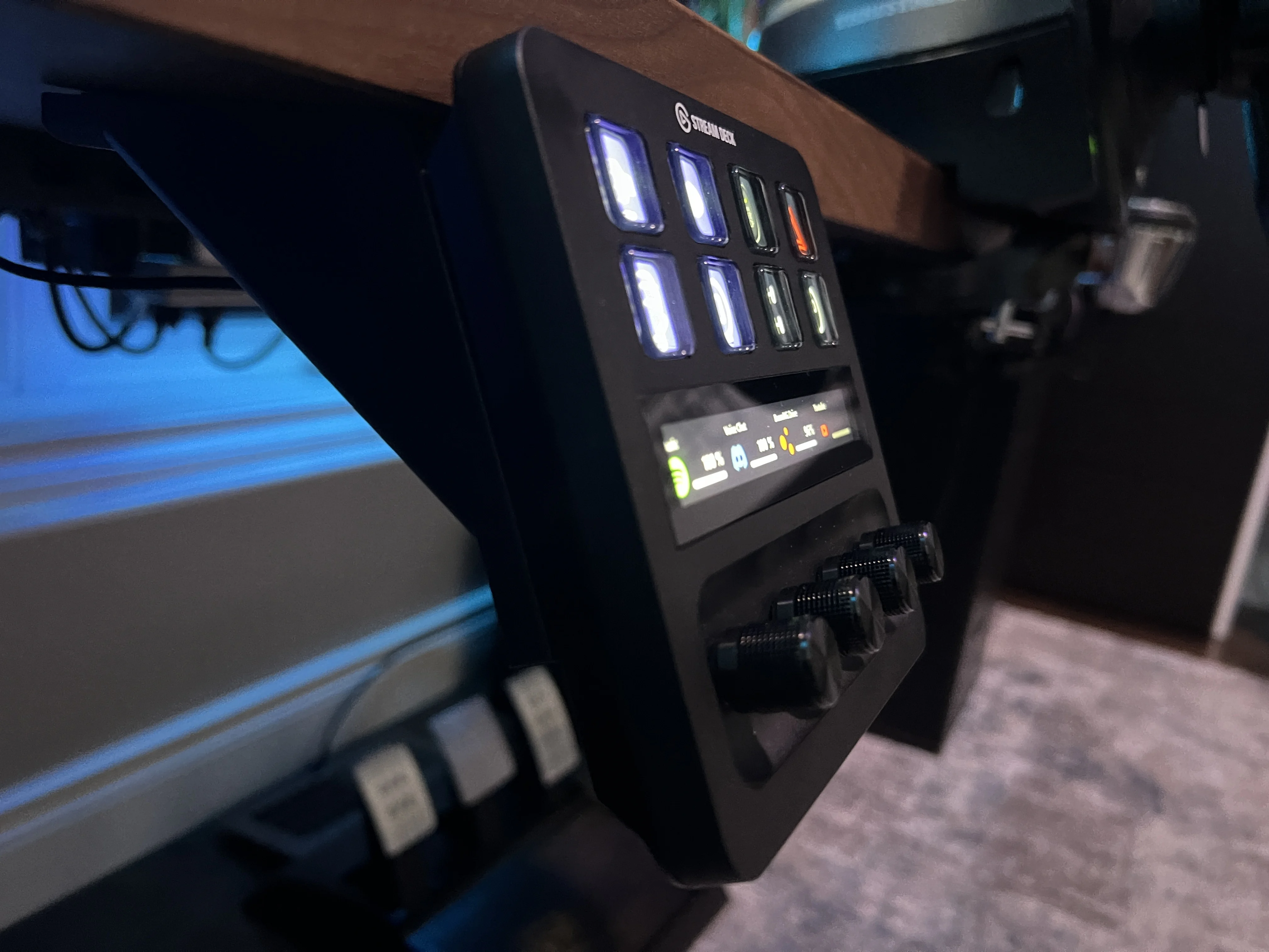 Stream Deck plus + under desk stand/holder (no Supports)