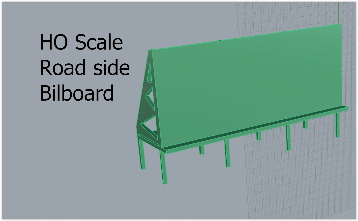HO Scale roadside Billboard
