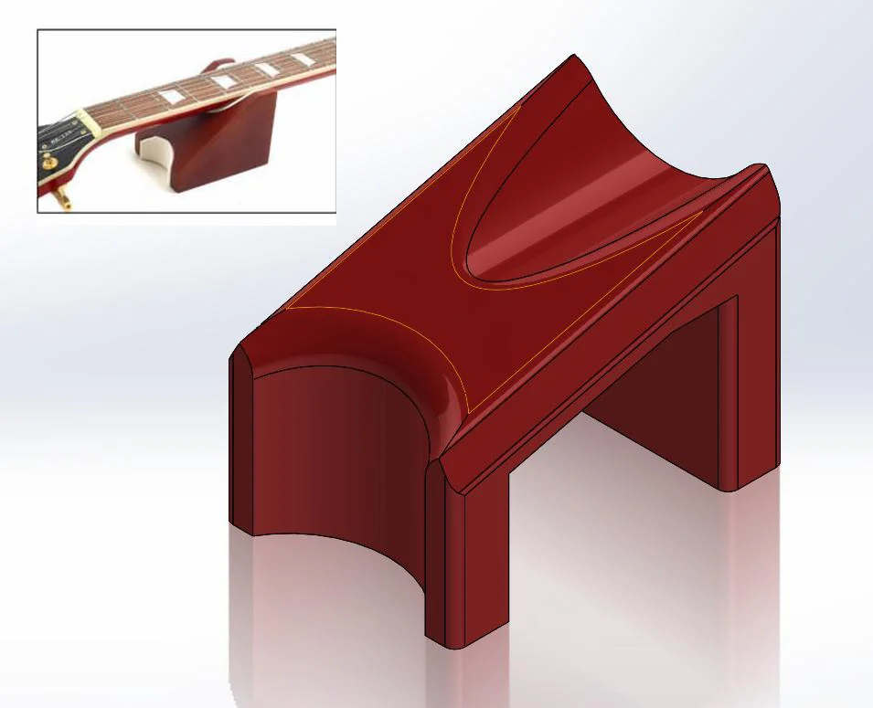 Guitar Neck Rest Support Electric & Acoustic Guitar & Bass Luthier Setup Tool